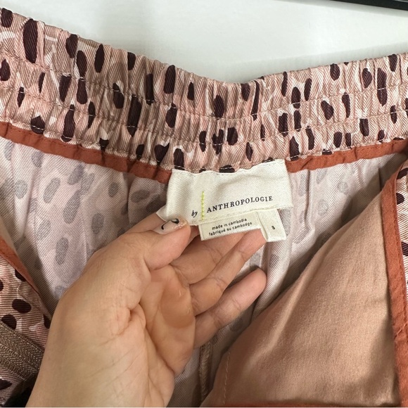 Anthropologie Isobel Wide Leg Pleated Leopard Print Pants - Picture 6 of 9